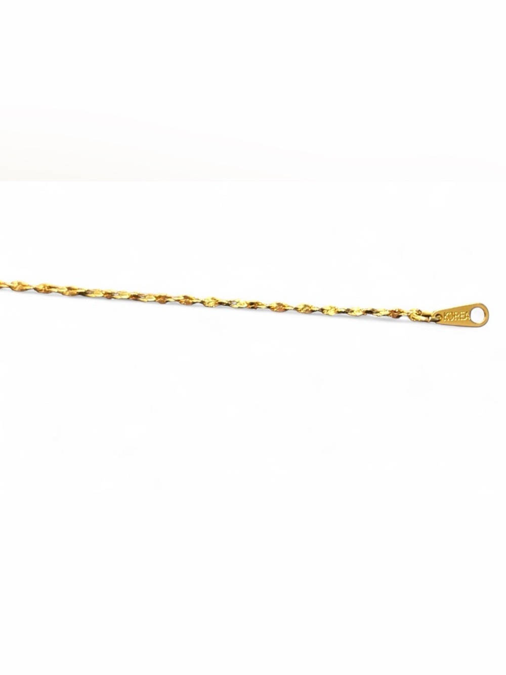 Vintage Dainty Gold-Tone Minimalistic Bracelet Stamped Korea